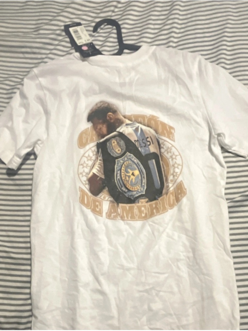 adidas White T-Shirt with Black Tag